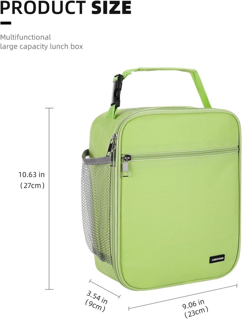 Lovoeo Lunch box Lunch bag for men women Insulated Lunchbox Lunch bags for Work Picnic Travel (Light green) - Image 2